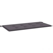 Jinlefu - Coussin de banc de jardin anthracite 120x50x3 cm tissu oxford vidaXL