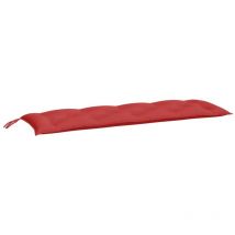 Jinlefu - Coussin de banc de jardin Coussin pour mobilier de jardin / Rouge 150x50x7 cm Tissu