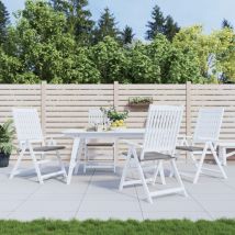Jinlefu - Furniture Limited - Coussins de chaise jardin lot de 4 gris 50x50