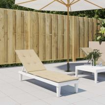 Torana - Coussin de chaise de terrasse beige (75+105)x50x4 cm