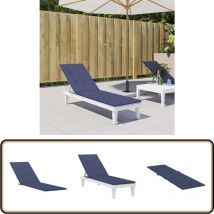 Coussin de chaise de terrasse bleu marine tissu oxford - Coussin De Chaise - Coussin De Terrasse - Coussin Extérieur - Coussin Décoratif - Coussin