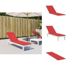 Coussin de chaise de terrasse rouge (75+105)x50x4 cm - Coussin De Chaise - Coussin Terrasse - Coussin Exterieur - Coussin Décoratif - Coussin
