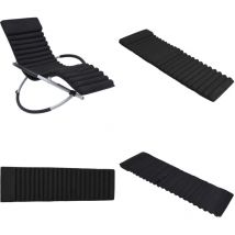 Coussin de chaise longue Noir Daim - Coussin Chaise Longue - Coussin Pour Transat - Coussin Extérieur - Coussin Noir - Coussin Daim - Home & Living
