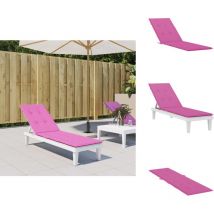 Coussin de chaise longue rose tissu oxford - Coussin De Chaise - Coussin D'extérieur - Coussin Terrasse - Coussin Décoratif - Coussin Rose