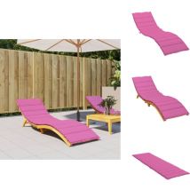 Coussin de chaise longue rose tissu oxford - Coussin De Chaise Longue - Coussin D'extérieur - Coussin Décoratif - Coussin Rose - Coussin Imperméable