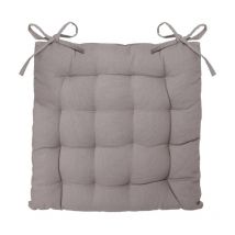 Galette de Chaise 'Loria' 38x38cm Gris