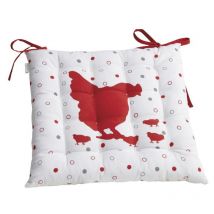 Coussin de chaise Poule rouge