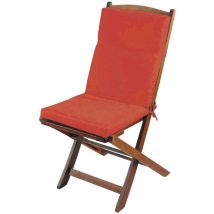 Coussin de chaise extérieur assise et dossier Terracotta 40x90 cm