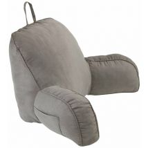 Maximex - Coussin de lit confortable avec poche pour téléphone, télécommande