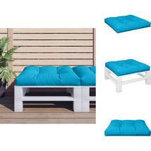 Coussin de palette bleu 80x80x12 cm tissu - Coussin De Palette - Coussins De Palette - Coussin - Coussin D'extérieur