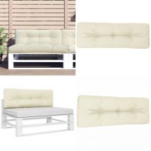 Coussin de palette crème 120x40x12 cm tissu - Coussin De Terrasse - Coussin Exterieur - Coussin Décoratif - Coussin Design - Coussin Confortable