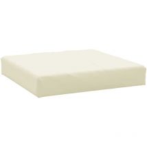 Lafomukea - Coussin de palette crème 60x60x8 cm tissu oxford