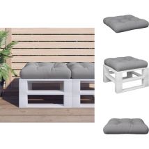 Coussin de palette gris 60x60x12 cm tissu - Coussin De Palette - Coussins De Palette - Coussin - Coussin D'extérieur