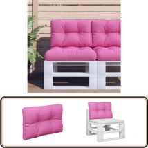 Coussin de palette rose 60x40x12 cm tissu - Coussin Exterieur - Coussin Patio - Coussin Jardin - Coussin Design - Coussin Rose