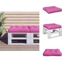 Coussin de palette rose 60x60x12 cm tissu - Coussin Exterieur - Coussin Patio - Coussin Decoration - Coussin Rose - Coussin Design