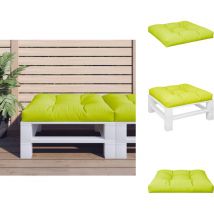 Vidaxl - Coussin de palette vert brillant 70x70x12 cm tissu - Coussin De Palette - Coussins De Palette - Coussin - Coussin D'extérieur