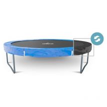 Jump4fun - Coussin de protection des ressorts pour Trampoline, réversible bleu / noir : ø 14Ft