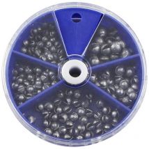 Non Toxique Plomb Bouche,Pêche Portable Split Shot Set Permettant de Déplacer Les Plombs sans Endommager la Ligne 0.3g/0.5g/0.6g/0.8g/1g(Bleu)