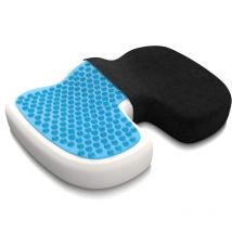 Mowze - Coussin de siège orthopédique en gel pour voiture, bureau et fauteuil roulant Taille : grand