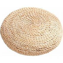 Coussin De Siège Rond, Coussin De Chaise Tatami Futon Coussin De Sol Coussin De Méditation, Coussin De Sol en Paille Coussin De Chaise De Bureau pour