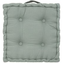 Coussin de sol 40 x 40 cm Horizon uni celadon