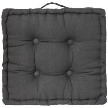 Coussin de sol 40 x 40 cm Horizon uni gris