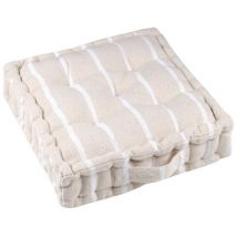 Coussin de sol 45 x 45 cm St Trop blanc