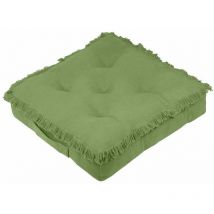 Coussin de sol Franges en coton Uni