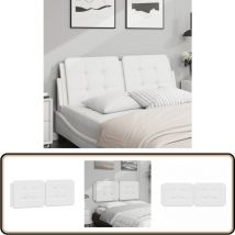 Coussin de tête de lit blanc 120 cm similicuir - Coussin De Têted Lit - Tête De Lit - Oreiller De Tête - Tête De Lit Blanche - Coussin Décoratif