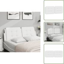 Coussin de tête de lit blanc 120 cm similicuir - Coussin De Têted Lit - Tête De Lit - Oreiller De Tête - Tête De Lit Blanche - Coussin Décoratif