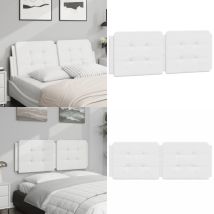 Coussin de tête de lit blanc 120 cm similicuir - Coussin De Têted Lit - Tête De Lit - Oreiller De Tête - Tête De Lit Blanche - Coussin Décoratif