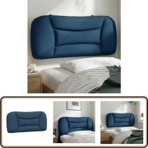 Coussin de tête de lit bleu 80 cm tissu - Coussin De Têted Lit - Oreiller De Tête - Tête De Lit Rembourrée - Tête De Lit Décorative - Literie