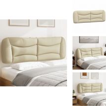 Coussin de tête de lit crème 160 cm tissu - Coussin De Têted Lit - Tête De Lit - Oreiller De Tête - Tête De Lit Décorative - Literie