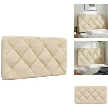 Coussin de tête de lit crème 80 cm tissu - Coussin De Tête De Lit - Coussins De Tête De Lit - Oreiller De Tête De Lit - Tête De Lit Rembourrée
