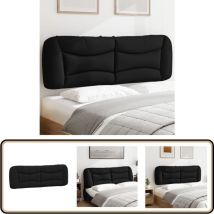 Coussin de tête de lit noir 160 cm tissu - Coussin De Têted Lit - Tête De Lit - Oreiller De Tête - Tête De Lit Rembourrée - Literie