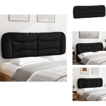 Coussin de tête de lit noir 160 cm tissu - Coussin De Têted Lit - Tête De Lit - Oreiller De Tête - Tête De Lit Rembourrée - Literie