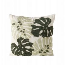 Coussin décoratif avec monstera DUBIA, 45 x 45 cm