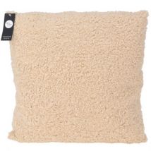 Coussin décoratif teddy boucle, 45 x 45 cm