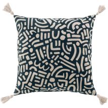 Coussin décoratif en coton lior, 45 x 45 cm