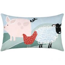 Coussin dehoussable 30 x 50 cm Les animaux de Tom