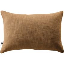 Coussin Déhoussable 40 x 60 cm - 100% coton Sixtine Camel