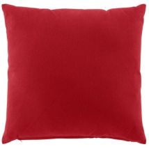 Coussin dehoussable compresse 45 x 45 cm coton/polyester recycle grs twily Rouge