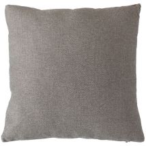 Coussin déhoussable en velours chenillé Taupe 40x40 cm