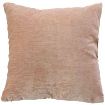 Coussin déhoussable en velours Pêche 40x40 cm