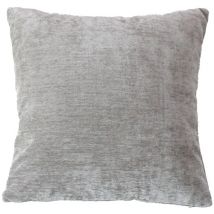Coussin déhoussable en velours Gris clair 40x40 cm