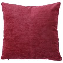 Coussin déhoussable en velours Rouge foncé 40x40 cm