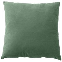 Coussin dehoussable en velours Vert clair 40x40 cm