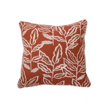 Coussin déhoussable esprit lodge 40x40cm - 40x40cm - Terre cuite