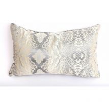 Coussin rectangulaire design effet python Joha