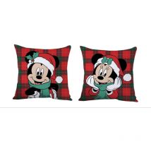 Coussin Disney Mickey - Noël 35x35 cm